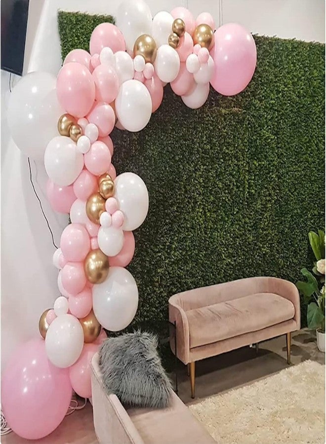 Abhaas Balloons Birthday Decoration Set for Girls and Boys With Party Banner | 80Pcs Balloons for Celebrations and Parties (Pink-Gold, With Banner) - Image 3